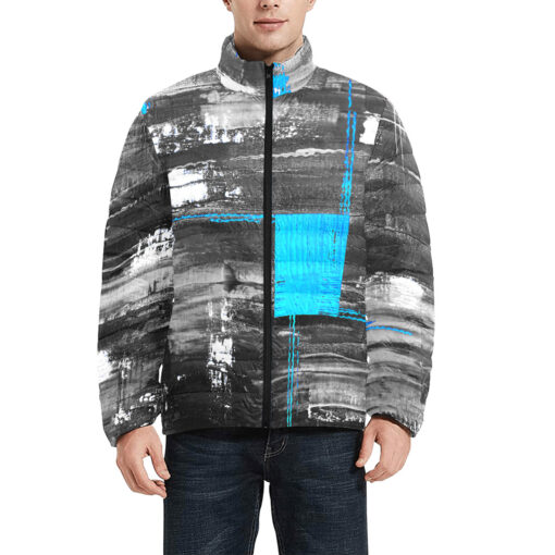 Art Abstraction Men's Padded Jacket - Image 3