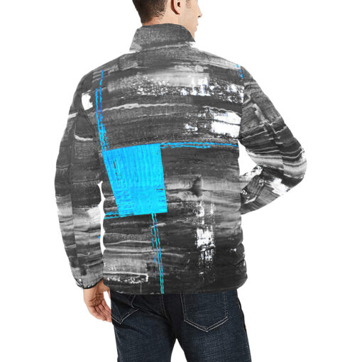 Art Abstraction Men's Padded Jacket - Image 4