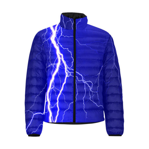 Blue Lightnings Men's Padded Jacket