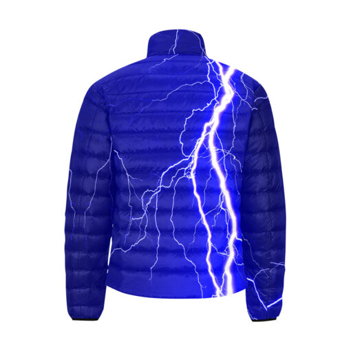 Blue Lightnings Men's Padded Jacket - Image 2