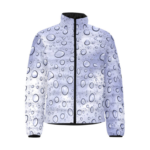 Water Drops Men's Padded Jacket