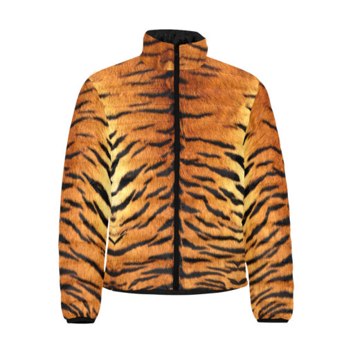 Tiger Pattern Men's Padded Jacket