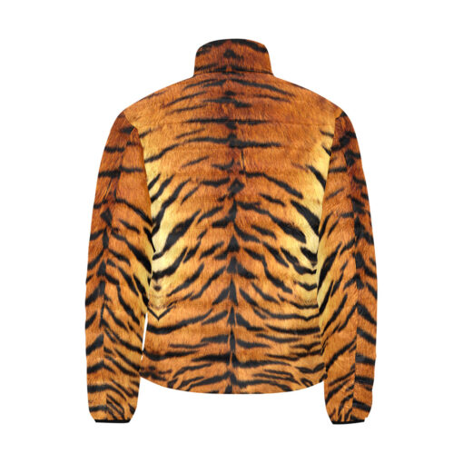 Tiger Pattern Men's Padded Jacket - Image 2