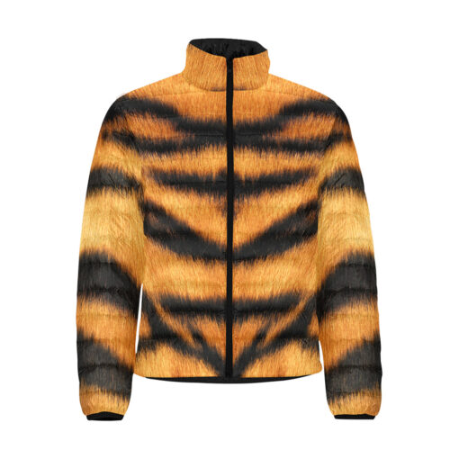 Tiger Pattern Men's Padded Jacket