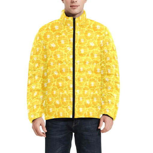 Fresh Lemons Men's Padded Jacket - Image 3