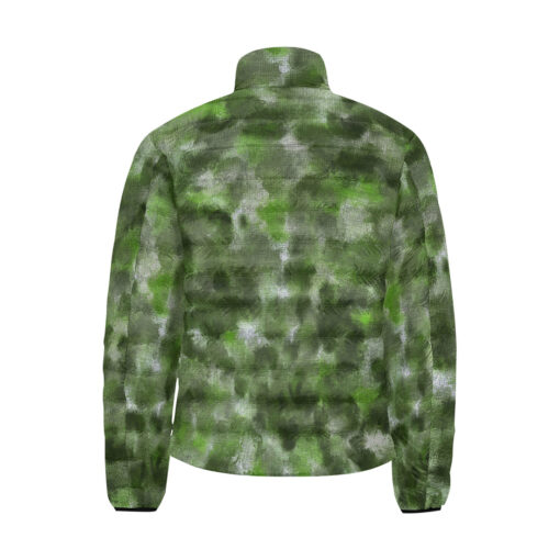 Green Canvas Camouflage Men's Padded Jacket - Image 2