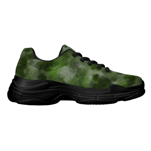 Green Canvas Camouflage Running Shoes - Image 5