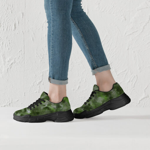 Green Canvas Camouflage Running Shoes - Image 6