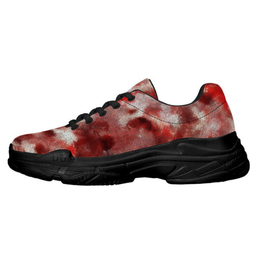 Red Canvas Camouflage Running Shoes - Image 4