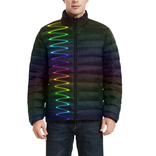 Spectrum Waves Men's Padded Jacket - Image 3