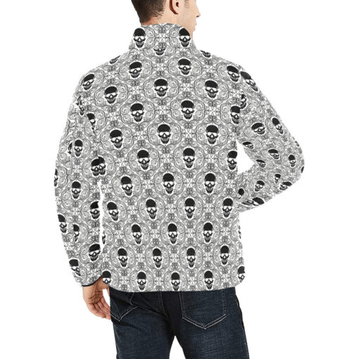 Skulls Lace Pattern Men's Padded Jacket - Image 4