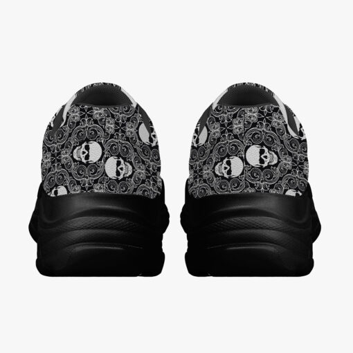 Skulls Lace Pattern Running Shoes - Image 3