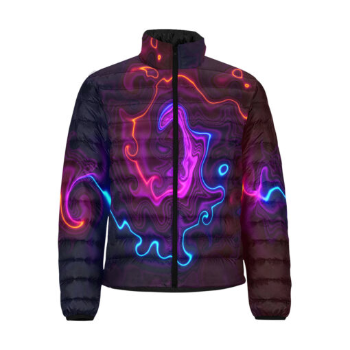 Neon Stains Men's Padded Jacket