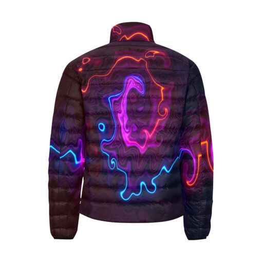 Neon Stains Men's Padded Jacket - Image 2