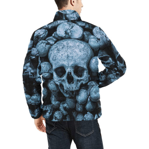 Skulls Art Men's Padded Jacket - Image 4