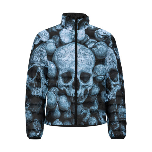 Skulls Art Men's Padded Jacket