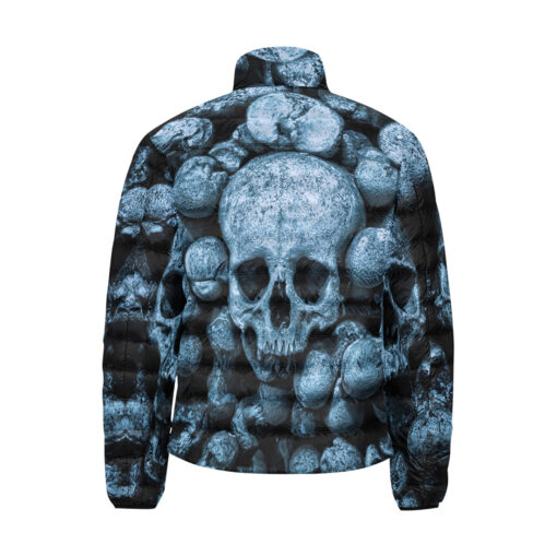 Skulls Art Men's Padded Jacket - Image 2