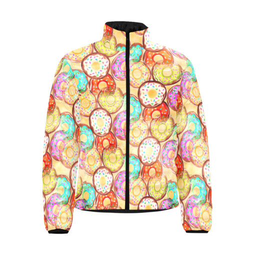 Donuts Print Men's Padded Jacket