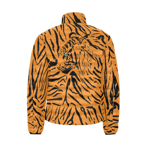 Tiger Art Background Men's Padded Jacket - Image 2