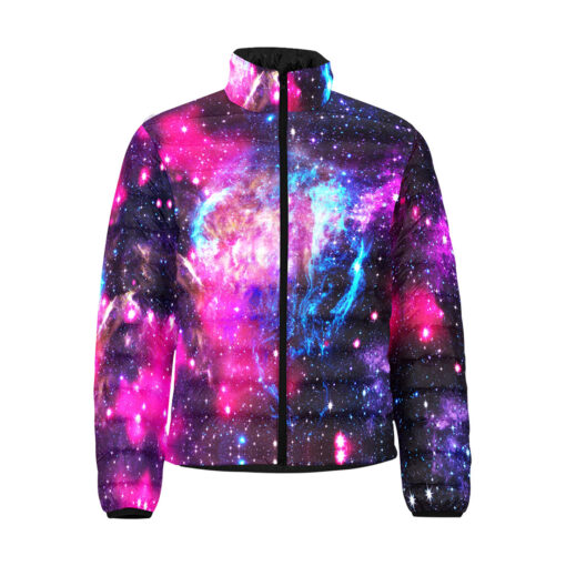 Colorful Deep Space Men's Padded Jacket