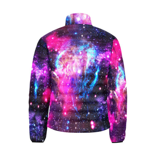 Colorful Deep Space Men's Padded Jacket - Image 2