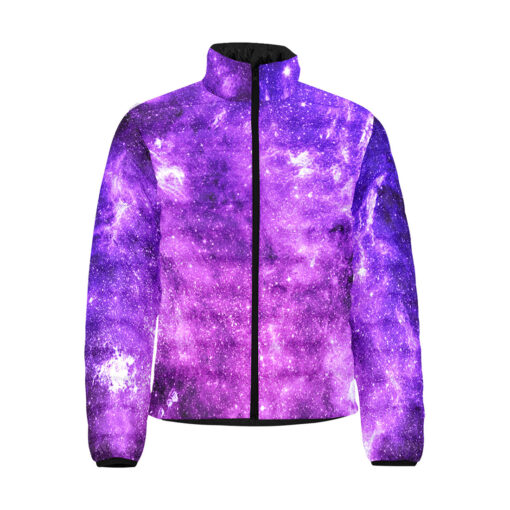 Cold Neon Space Men's Padded Jacket