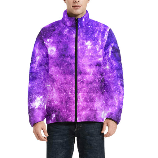 Cold Neon Space Men's Padded Jacket - Image 3