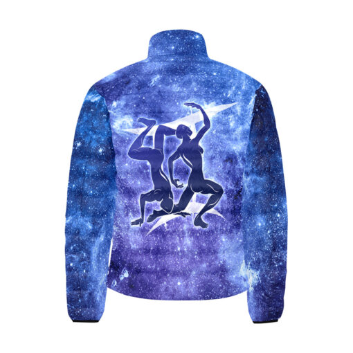 Gemini Astrological Zodiac Sign Men's Padded Jacket - Image 2