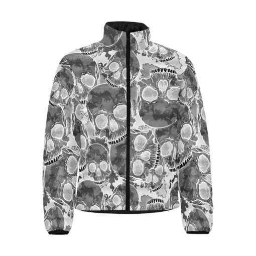 Inverted Skulls Camouflage Men's Padded Jacket