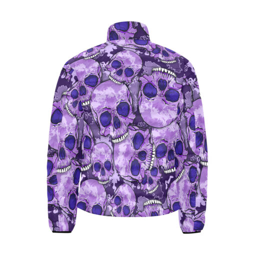 Purple Skulls Men's Padded Jacket - Image 2