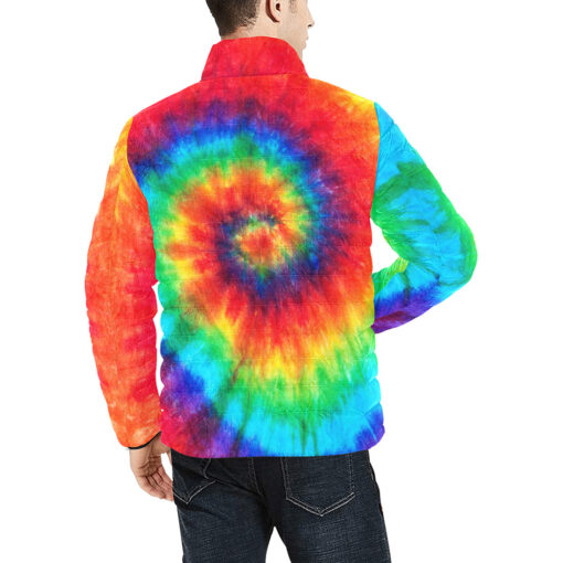 Tie Dye Style Men's Padded Jacket - Image 4