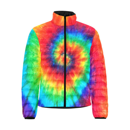 Tie Dye Style Men's Padded Jacket