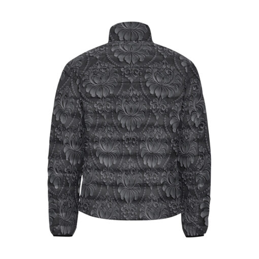 Damask Luxury Texture Men's Padded Jacket - Image 2