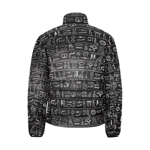 Egyptian Hieroglyphs Men's Padded Jacket - Image 2