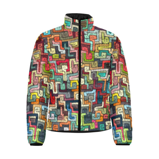 Ethnic Tribal Motifs Bohemian Men's Padded Jacket