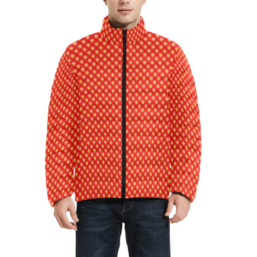 Strawberry Men's Padded Jacket - Image 3