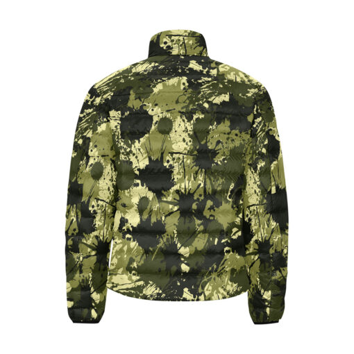 Ink Paint Splashes Camouflage Men's Padded Jacket - Image 2