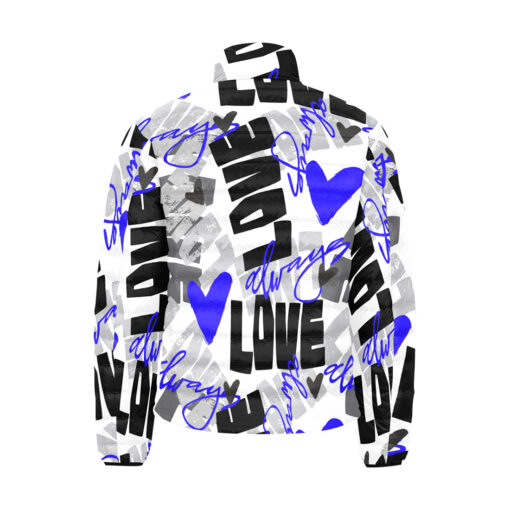 Love Graffiti Art Men's Padded Jacket - Image 2