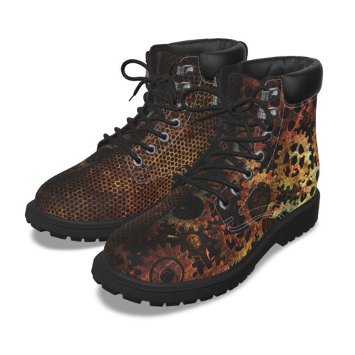 Steampunk Gears Classic Boots - Image 2