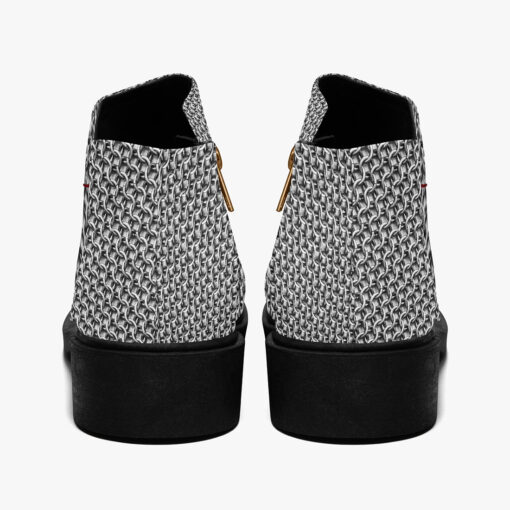 Chainmail Pattern Fashion Boots - Image 6