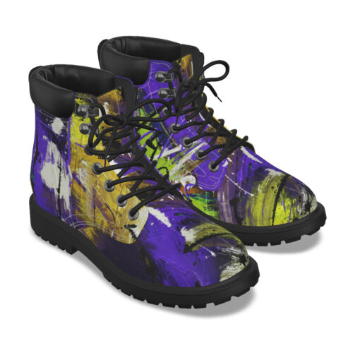 Paints Art Abstraction Classic Boots - Image 5