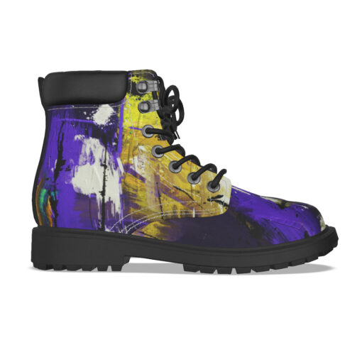 Paints Art Abstraction Classic Boots - Image 4