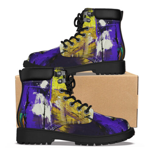 Paints Art Abstraction Classic Boots