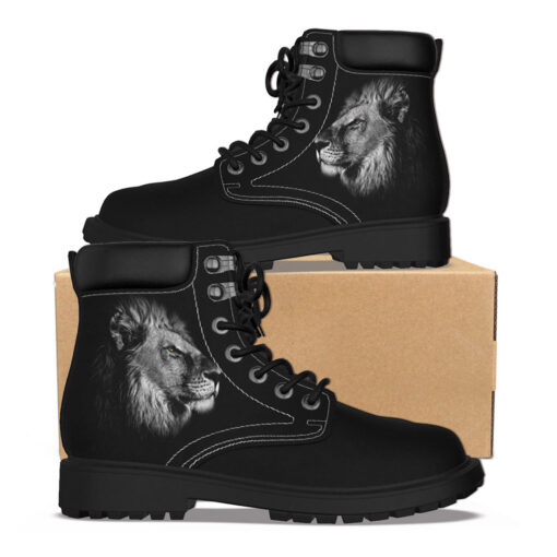 Lion Print Classic Boots