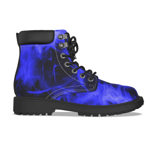 Blue Neon Fire Classic Boots - Image 4