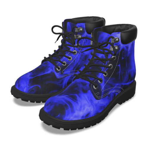 Blue Neon Fire Classic Boots - Image 2