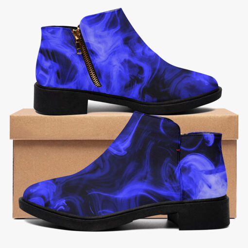 Blue Neon Fire Fashion Boots - Image 2