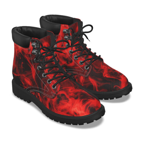 Red Neon Fire Classic Boots - Image 5