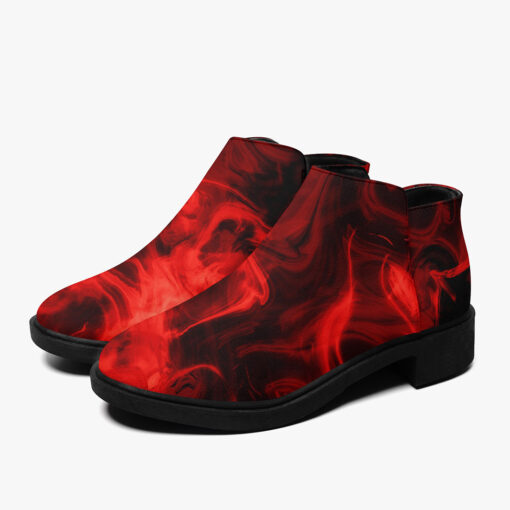 Red Neon Fire Fashion Boots - Image 5