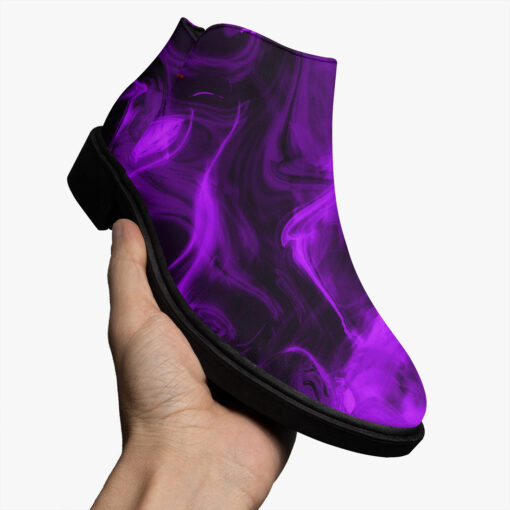 Violet Neon Fire Fashion Boots - Image 4